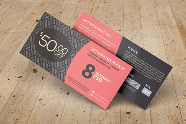 24+ Voucher Mockups | Free & Premium PSD | Vector | Ai Mockup Templates